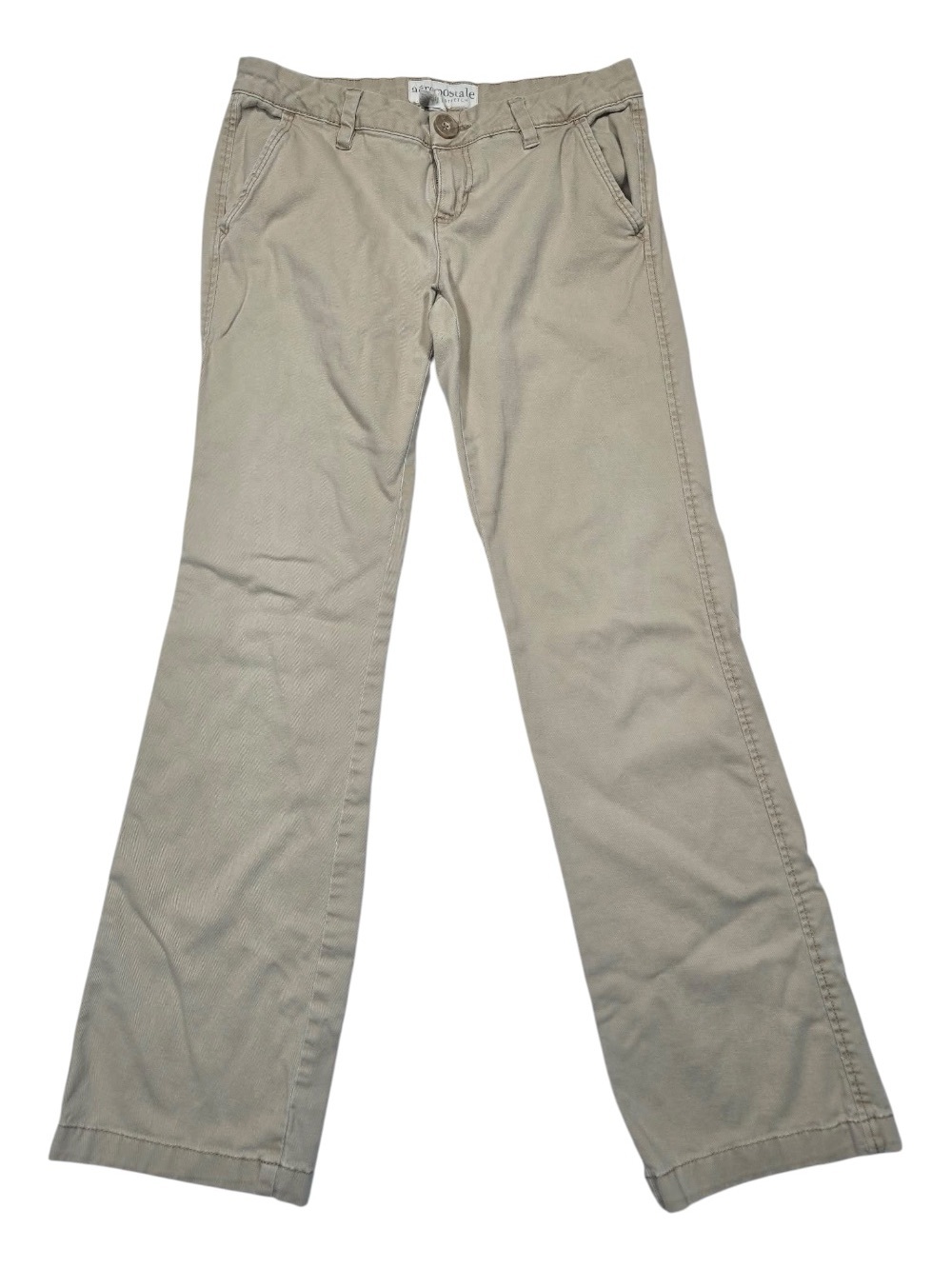 Aéropostale Khaki Bootcut Pants Sz 7/8 Y2K Preppy Academia